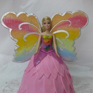 Barbie arcoiris modelada