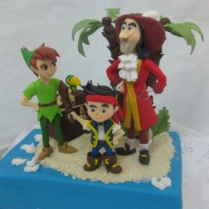 Peter Pan, Jake y Garfio parados